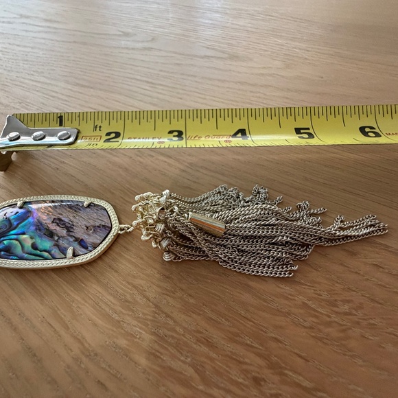 Kendra Scott Mother of Pearl Tassel Necklace - Picture 5 of 8